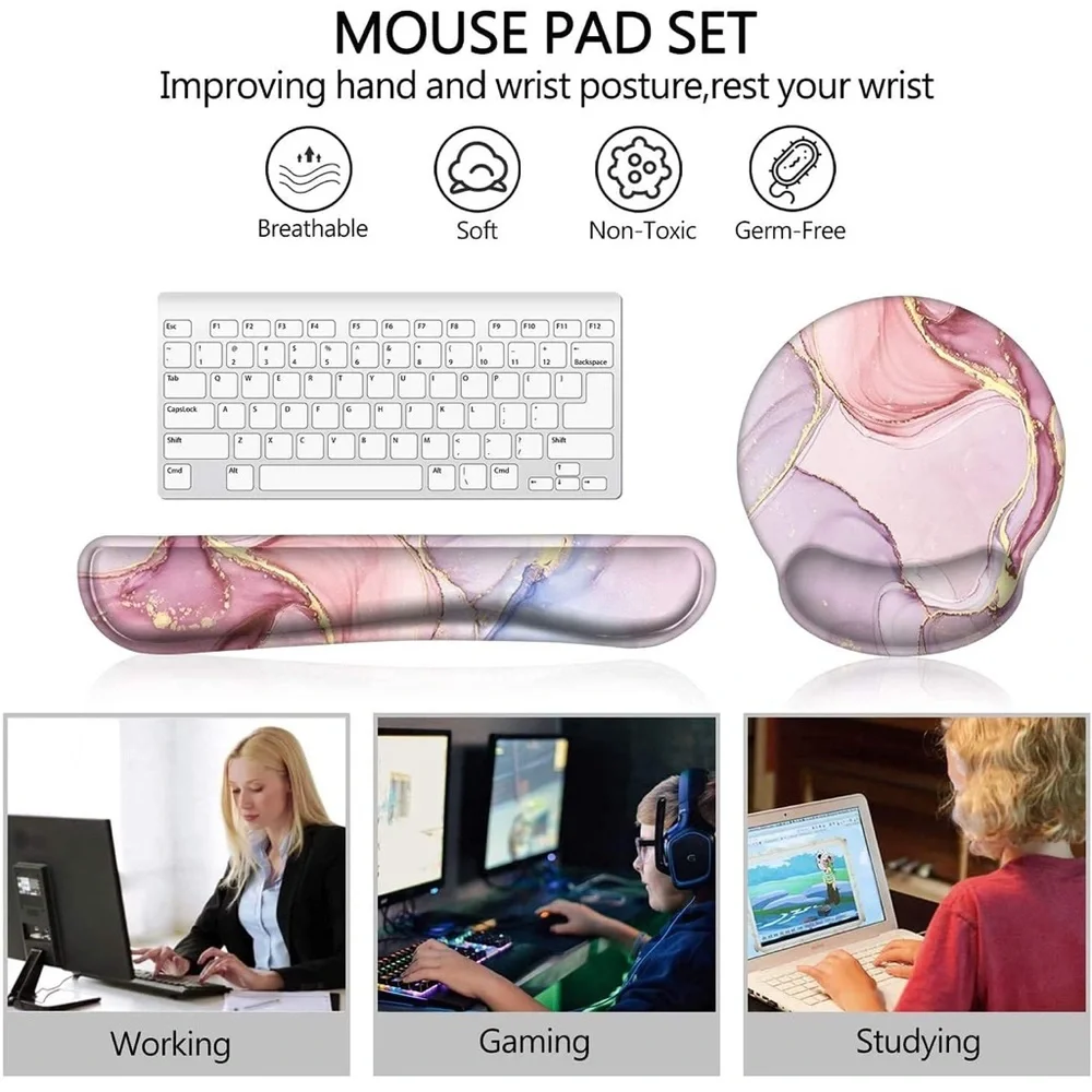 3 in 1 Keyboard Wrist Rest Set (Pls refer to second photo for EXACT COLOR)🔥